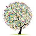 Art tree beautiful for your design