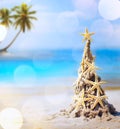 Art tropical Christmas holiday