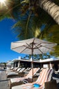 Art tropical resort hotel pool Royalty Free Stock Photo