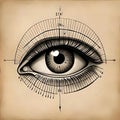 The Art of Vision: An Intricate Anatomy Unveiled Royalty Free Stock Photo