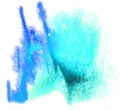 Art watercolor blue ink paint blob watercolour Royalty Free Stock Photo