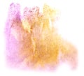 Art watercolor ink paint blob watercolour splash colorful stain Royalty Free Stock Photo