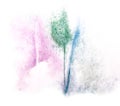 Art watercolor ink paint blob watercolour splash colorful stain Royalty Free Stock Photo