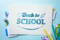 Art Welcome Back To School Banner; School Supplies Tumblr