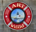 Art on the Wharf Signage in Newport Rhode Island