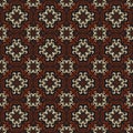 Art work javanese batik with beautiful motif and seamless dark brown color design