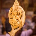 Wooden lord ganesha art work