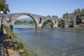 Arta bridge over Arachthos river, Epirus, Greece Royalty Free Stock Photo
