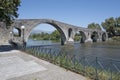 Arta bridge over Arachthos river, Epirus, Greece Royalty Free Stock Photo