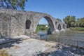 Arta bridge over Arachthos river, Epirus, Greece Royalty Free Stock Photo