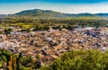 Arta Majorca Spain, idyllic lanscaped view over the old town Royalty Free Stock Photo