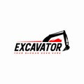 Excavator and backhoe logo vector template Royalty Free Stock Photo