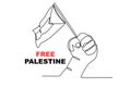 A concept of defending Palestine Royalty Free Stock Photo