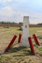 Artefackt on border tripoint between Slovakia, Austria and Hungary