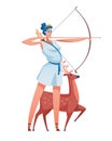 Artemis ancient greek goddess mythological deity of olympia