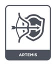 artemis icon in trendy design style. artemis icon isolated on white background. artemis vector icon simple and modern flat symbol