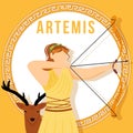 Artemis orange social media post mockup