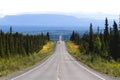 Arterial Road Through Alaska Royalty Free Stock Photo