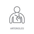 Arterioles icon. Trendy Arterioles logo concept on white backgro Royalty Free Stock Photo