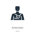 Arterioles icon vector. Trendy flat arterioles icon from sauna collection isolated on white background. Vector illustration can be Royalty Free Stock Photo