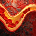 Artery hardening: atherosclerosis - delving into the process of cholesterol plaque formation in arteries, its