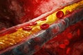 Artery hardening: atherosclerosis - delving into the process of cholesterol plaque formation in arteries, its