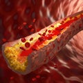 Artery hardening: atherosclerosis - delving into the process of cholesterol plaque formation in arteries, its