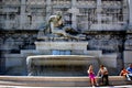 The artesian fountain in the historical center of Rome Royalty Free Stock Photo