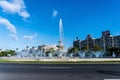 The artesian fountains in the Union Square, downtown Royalty Free Stock Photo