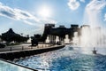 The artesian fountains in the Union Square, downtown