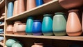 An Artful Depiction Of An Enchantingly Mesmerizing Shelf Of Vases AI Generative