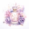 Artful Depiction of Ethereal Elixir Perfume Bottle