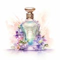 Artful Depiction of Ethereal Elixir Perfume Bottle