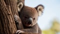 An Artful Depiction Of A Remarkably Serene And Peaceful Koala AI Generative