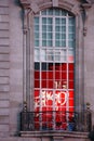 Nostalgic window with abstract reflection Royalty Free Stock Photo