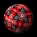 Artfully designed and colorful 3D ball Royalty Free Stock Photo