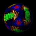 Artfully designed and colorful 3D ball Royalty Free Stock Photo