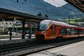Arth-Goldau railway station is a railway station in Arth. The station is located in the Royalty Free Stock Photo