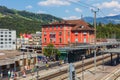 Arth-Goldau railway station in Switzerland Royalty Free Stock Photo