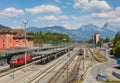 Arth-Goldau railway station in Switzerland Royalty Free Stock Photo