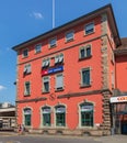 Building of the Arth-Goldau railway station in Switzerland Royalty Free Stock Photo