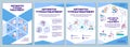 Arthritis types and treatment brochure template Royalty Free Stock Photo