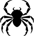 arthropod Black Silhouette Generative Ai