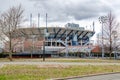 Arthur Ashe Stadion, Queens side view, New York City Royalty Free Stock Photo