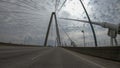 Arthur Ravenel Jr. Bridge is a cable-stayed bridge over the Coop Royalty Free Stock Photo