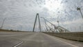 Arthur Ravenel Jr. Bridge is a cable-stayed bridge over the Coop Royalty Free Stock Photo