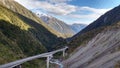 Arthur`s Pass Bridge in New Zealand Royalty Free Stock Photo