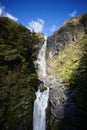 Arthur's Pass New Zealand Waterfall Royalty Free Stock Photo