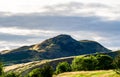 Arthur's Seat in Edinburgh, Scotland on a dark stormy day Royalty Free Stock Photo