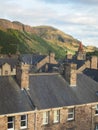 Arthurs Seat mountain hiking trail Holyrood Park Edinburgh Sco Royalty Free Stock Photo